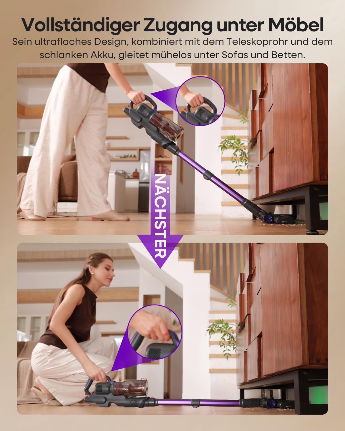 Thumbnail 6 de Cordless Vacuum Cleaner 45 KPa 60 mins 450W 🧹