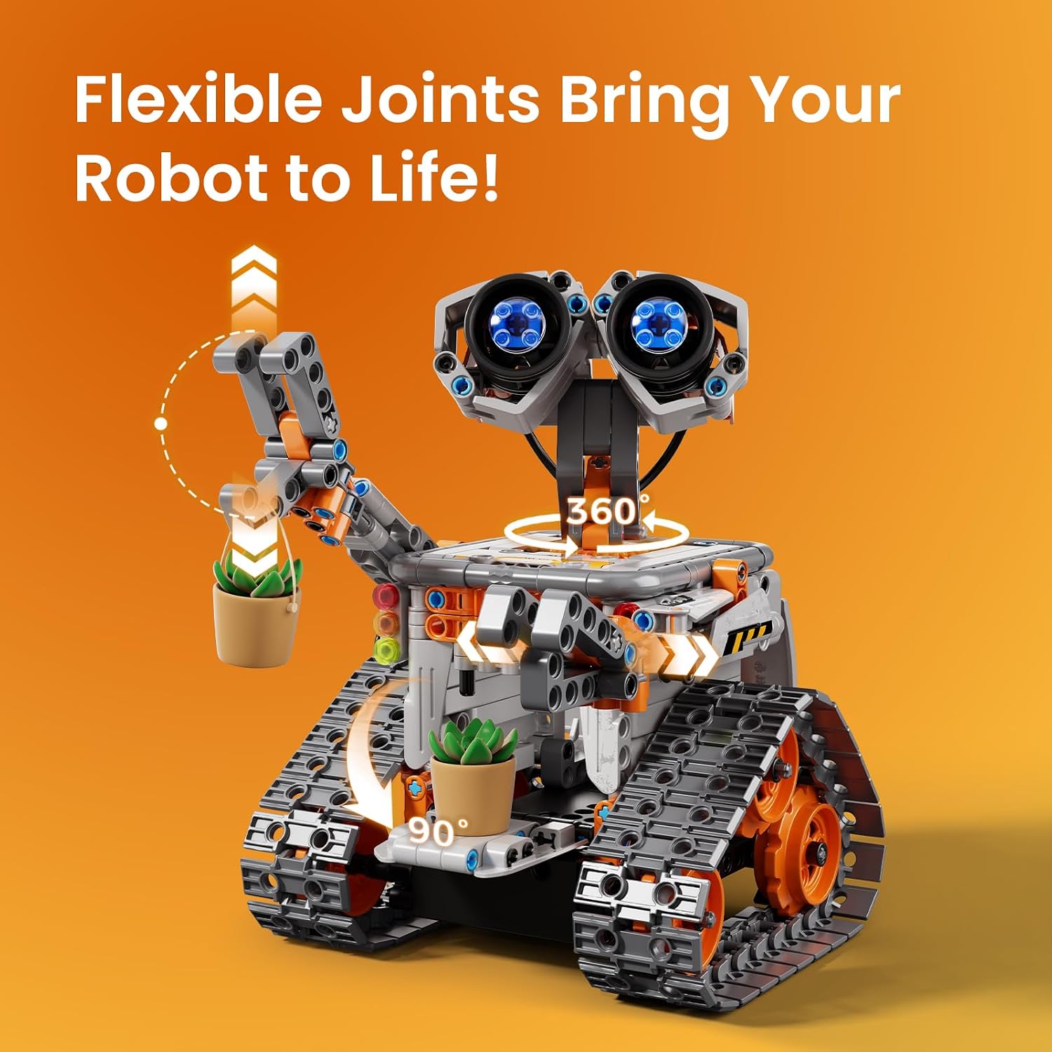 Thumbnail 4 de Sillbird 5-in-1 STEM Robot Building Kit for Ages 8–13: Remote & App‑Controlled Programmable Engineering Robot with 488 Pieces