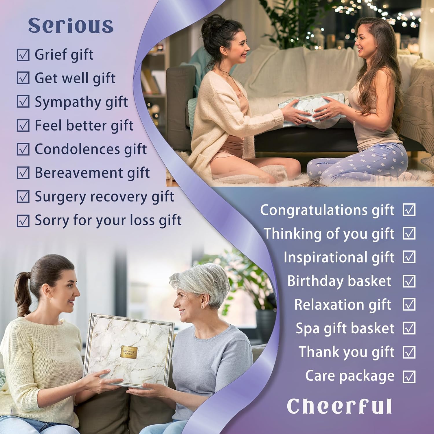 Detalle 2 de AHAGIFTREE Birthday Gift Basket 11PC