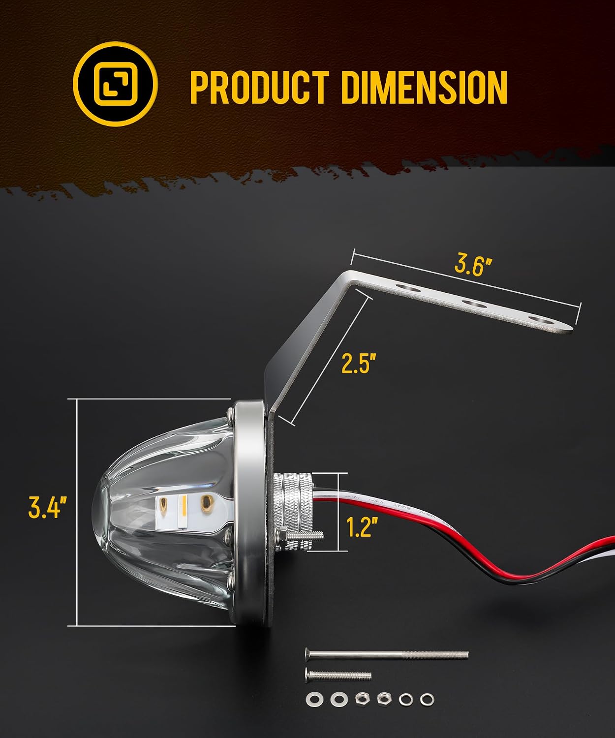 Detalle 1 de Partsam Glass Truck Turn Signal Lights