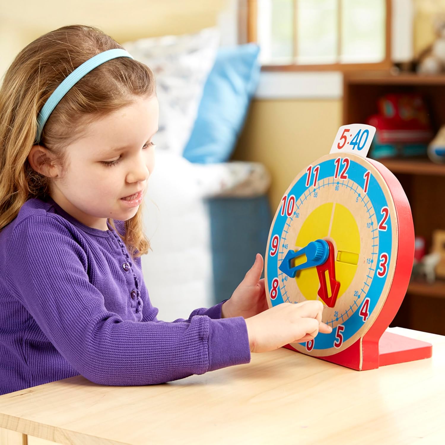 Thumbnail 4 de Melissa & Doug Reloj madera Montessori 4 años