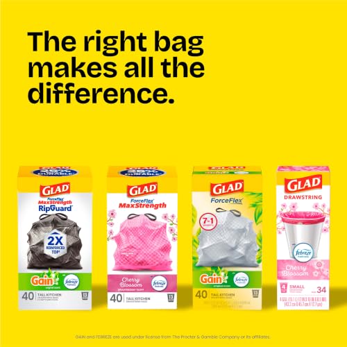 Thumbnail 9 de Glad ForceFlex Tall Kitchen Trash Bags, 13 Gallon, 140 Count — Fresh Clean Febreze