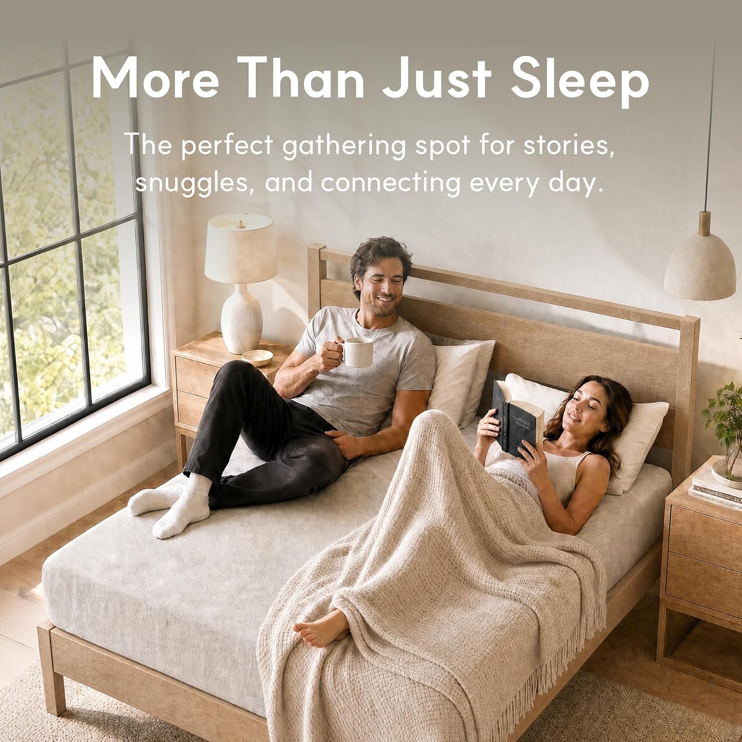 Detalle 2 de LIFEMENT B-MT-GTG-06-Q 6-Inch Queen Memory Foam Mattress, Cooling Gel