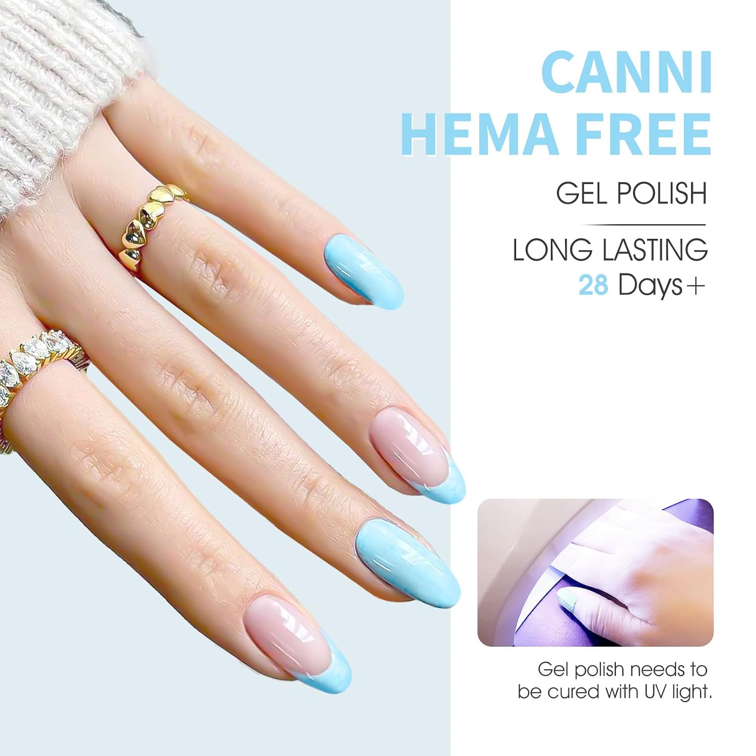 Detalle 2 de CANNI Pastel Gel Nail Polish Set, 6 pack