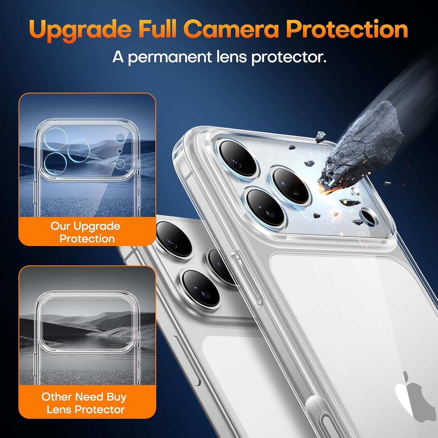 Thumbnail 5 de TAURI iPhone 17 Pro Max clear case with 1mm lip