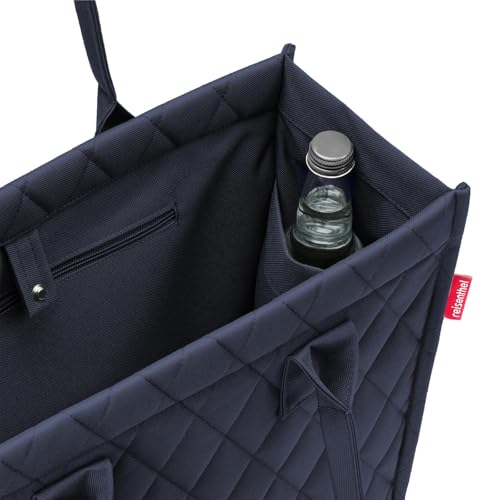 Detalle de reisenthel Daily Shopper Rhombus Midnight – Moderner, geradliniger Shopper für Alltag und Einkäufe