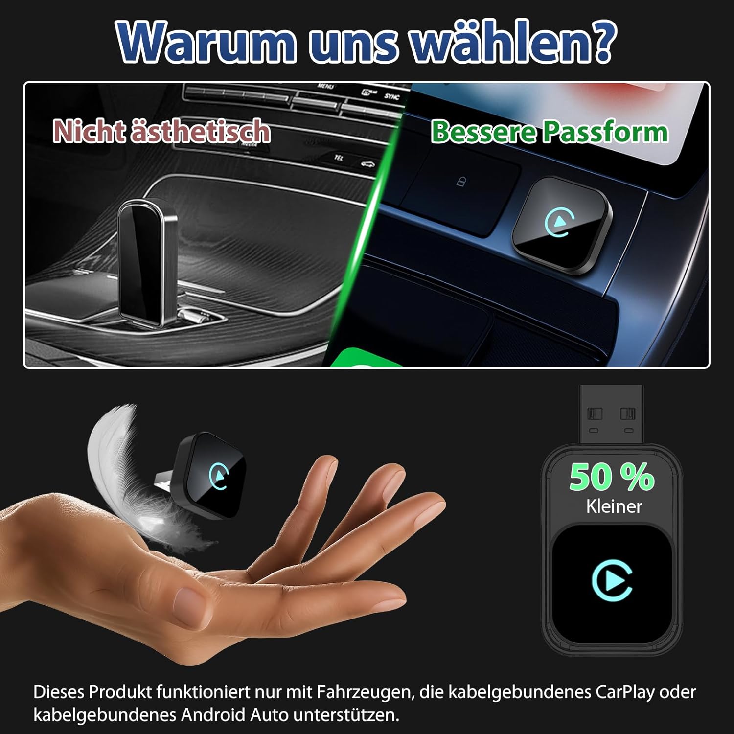 Thumbnail 3 de Autonano Mini wireless CarPlay, A40