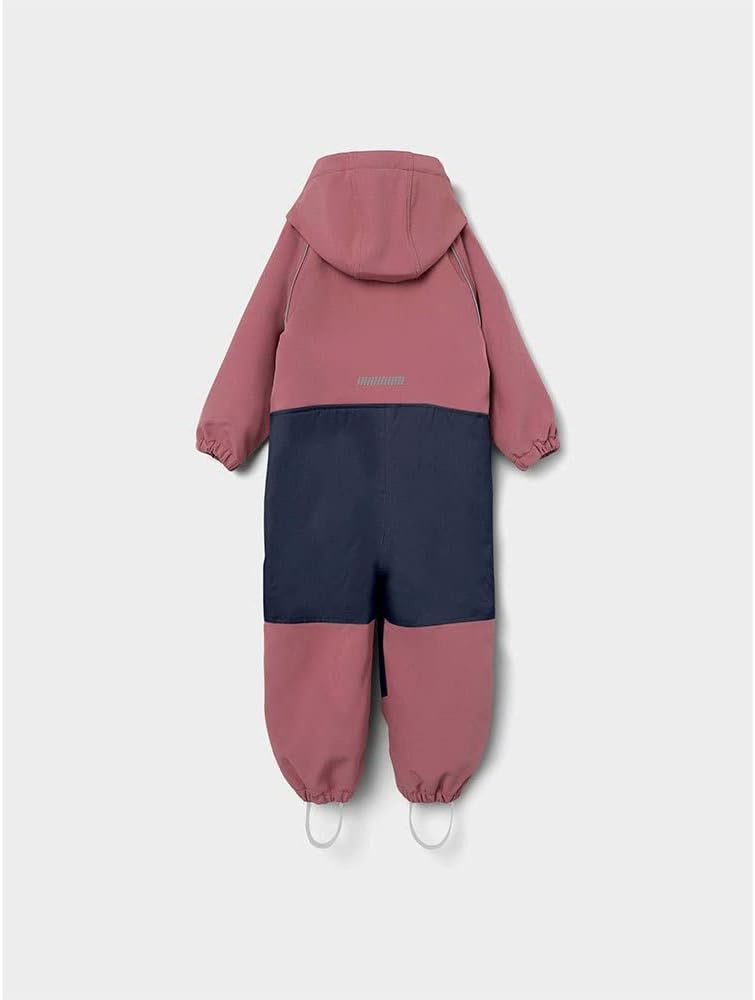 Detalle 2 de NAME IT Nmnalfa Softshell Suit Solid Fo Noos: completo da pioggia unisex per bimbi 0-24 mesi (con dettagli riflettenti)