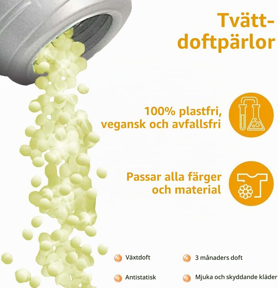 Detalle de AOMIG 5164559 tvättpärlor, gulorange, 500 g