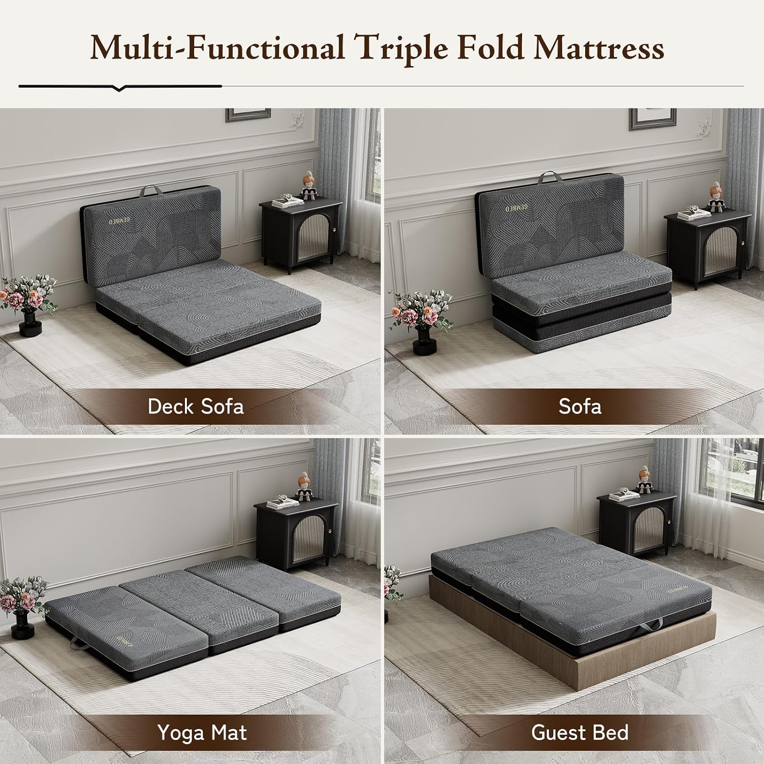 Thumbnail 5 de GEMBED Tri Folding Mattress 6 Inch Twin