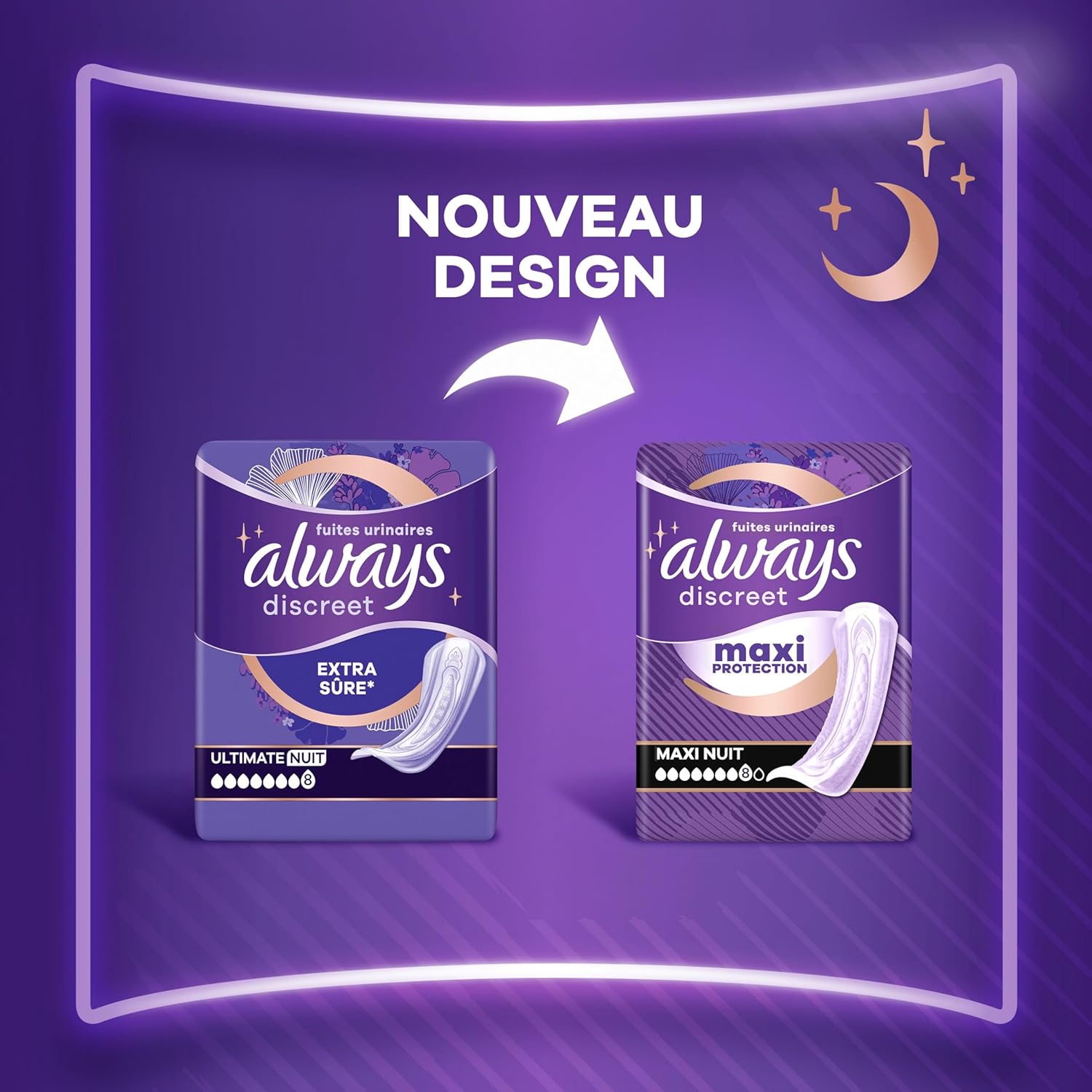 Detalle 2 de Always Discreet Extra Secure serviettes 48 🩺