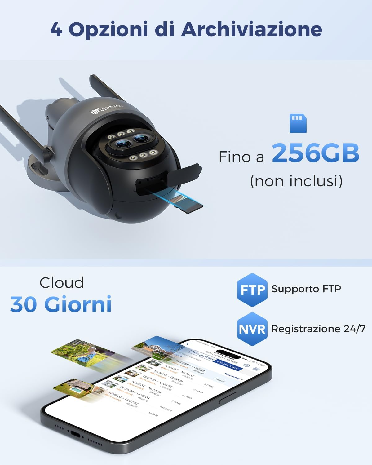 Thumbnail 6 de Ctronics 10X Zoom Ibrido 4K Wi-Fi, 256GB