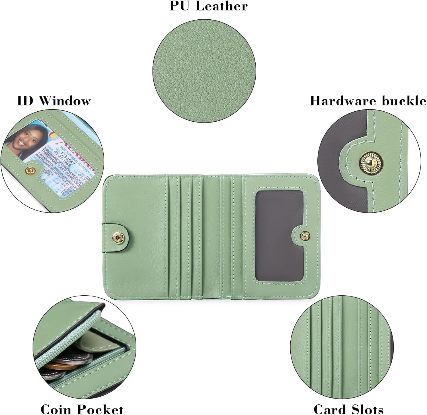 Thumbnail 5 de GAEKEAO RFID wallet with 6 card slots