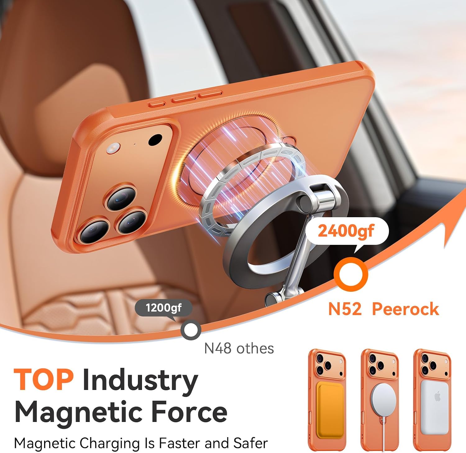 Detalle 2 de Peerock 360 Spin Pro Case 6.9" MagSafe