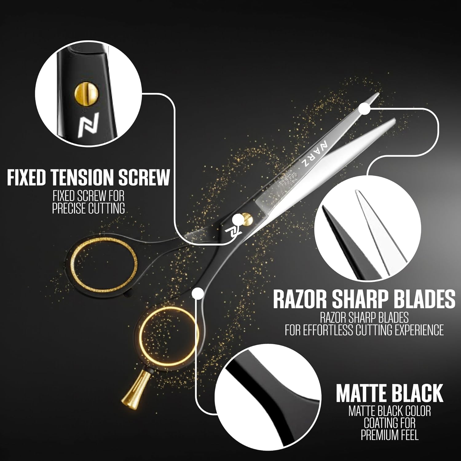 Thumbnail 4 de Foxian Hairdressing Professional 6" scissors ✂