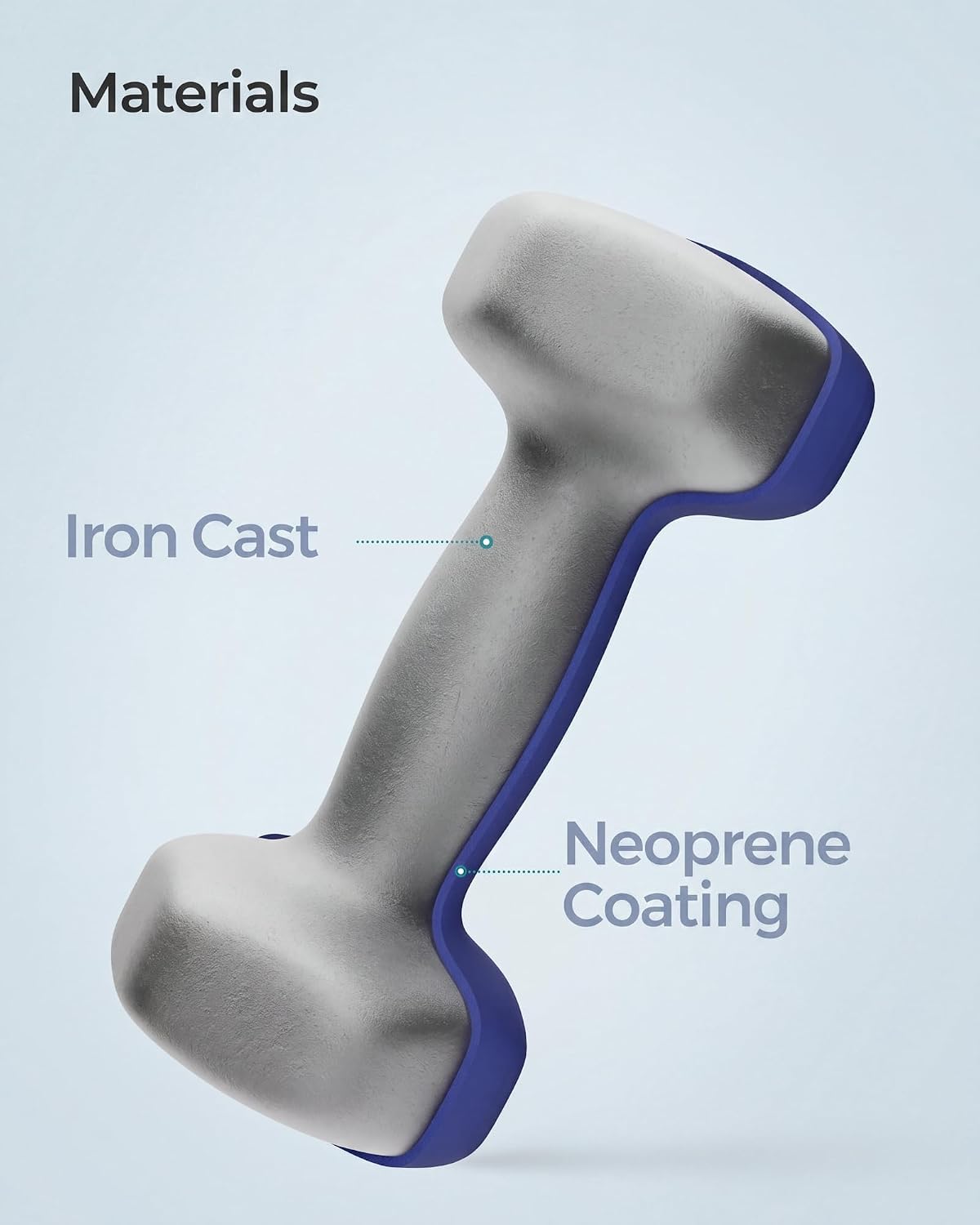 Thumbnail 4 de SONGMICS 2 x 2.5 kg Hex Dumbbells with Coated, Non-Slip Grip