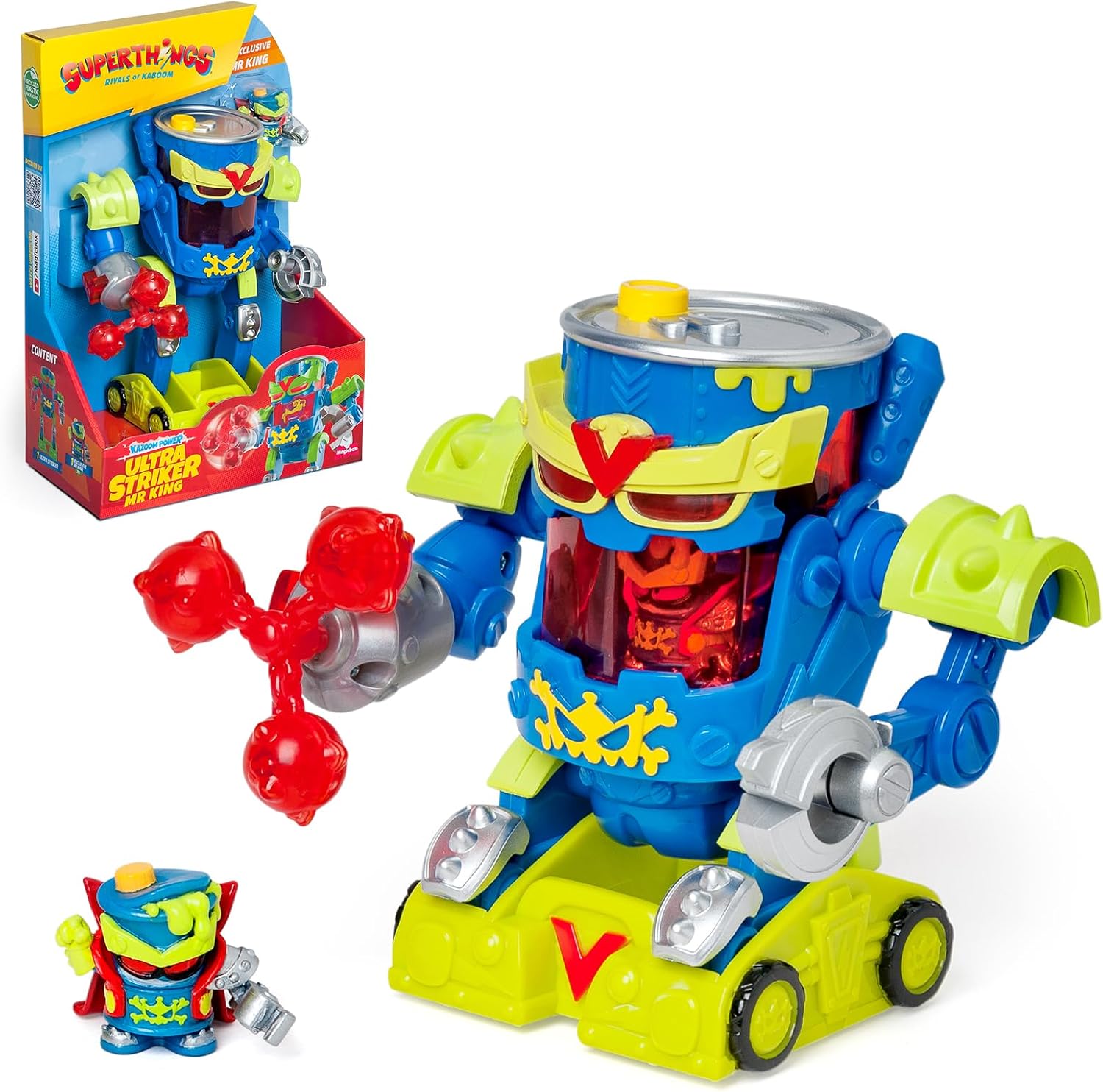 Detalle de SUPERTHINGS Ultra Striker Mr. King robot playset from Superthings Kazoom Power