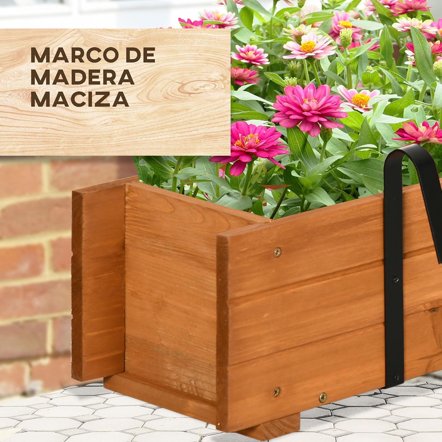 Thumbnail 4 de Outsunny Arriate de Madera 91x18x16,5 cm