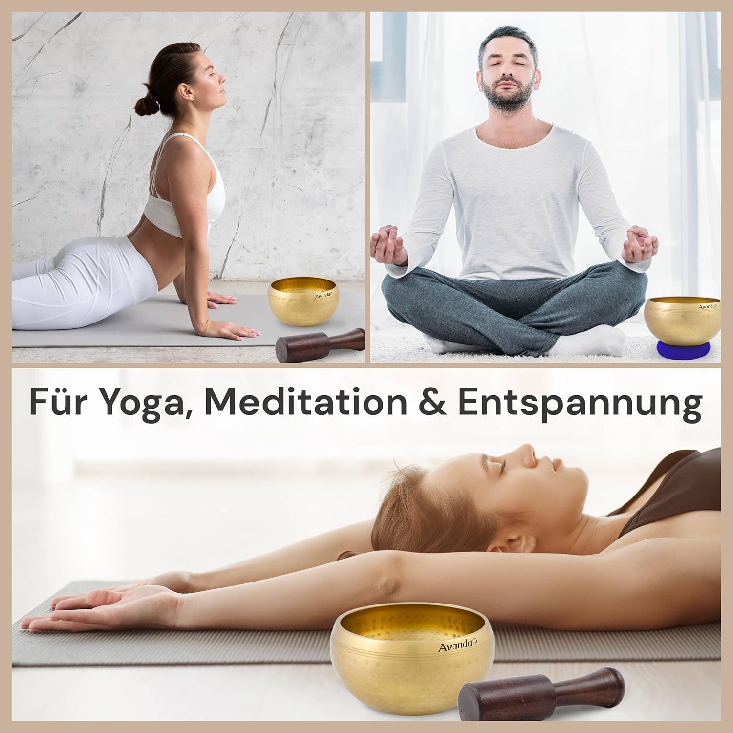 Thumbnail 1 de Tibetische Klangschale Set 8 cm für Yoga