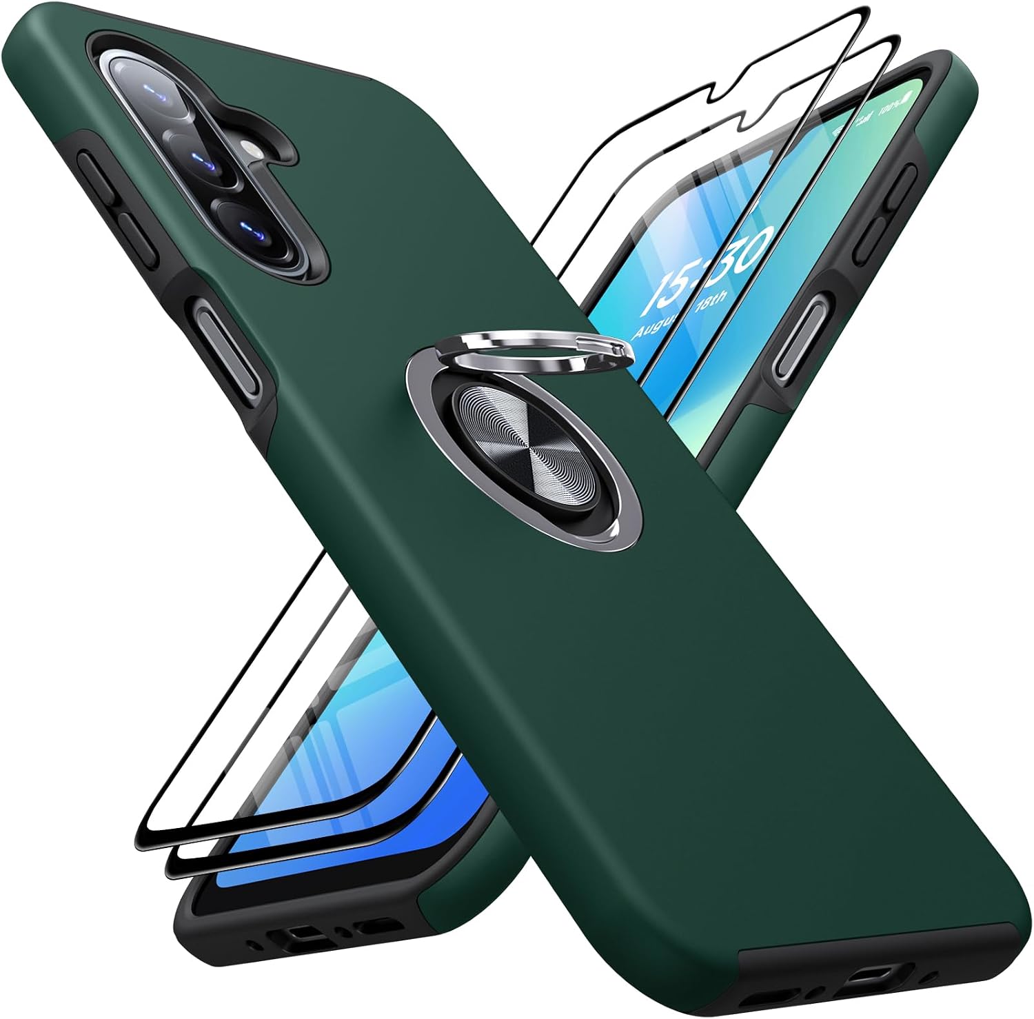 Detalle de AOUIA Samsung Galaxy A26 case with 360° stand