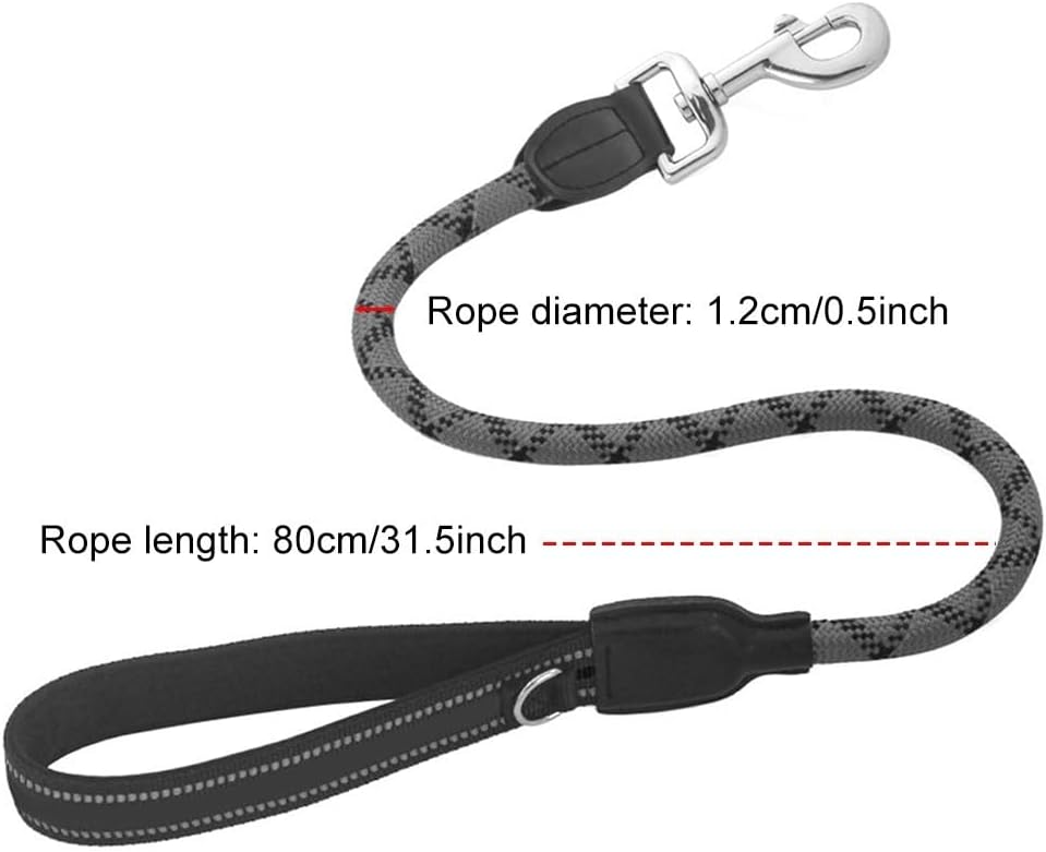 Thumbnail 1 de Short Dog Leash with Elastic Nylon Leads and Padded Handle