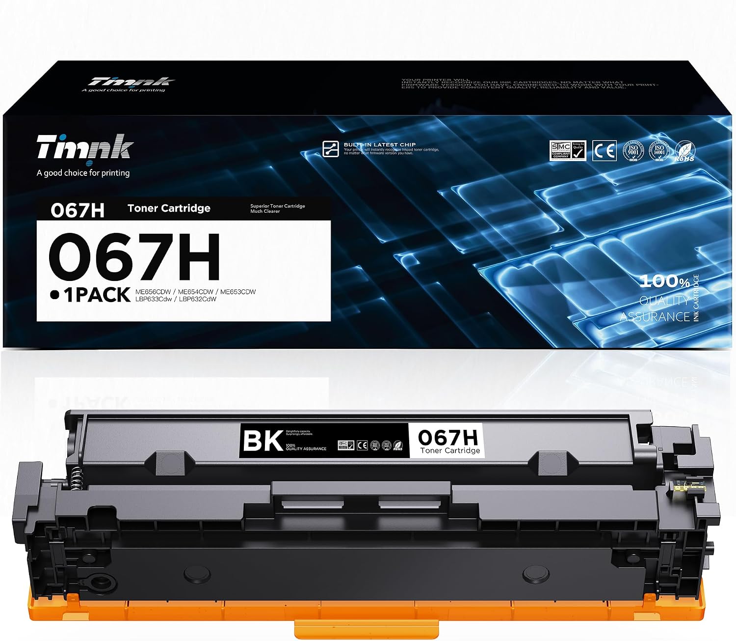 Timink CRG-067H black toner cartridge (with chip) for compatible Canon i-SENSYS & LBP models