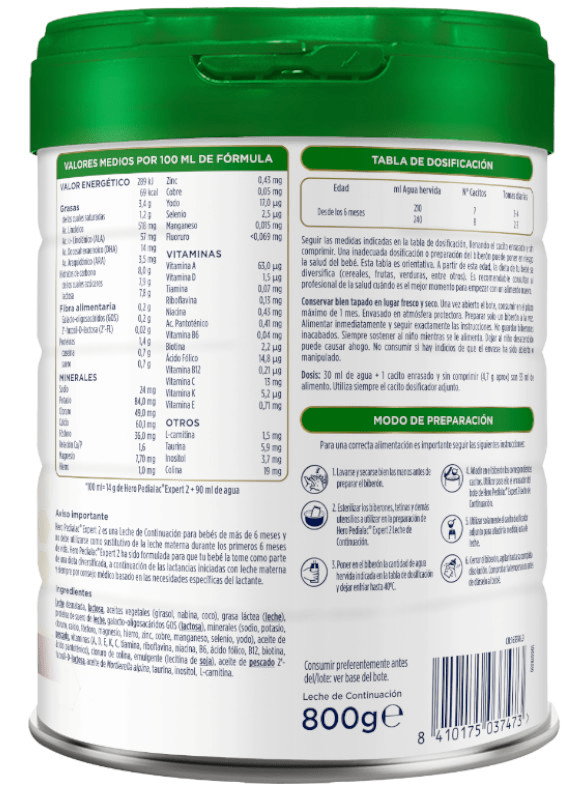 Thumbnail 1 de Hero Baby Pedialac 2 Leche de Continuación 4x800g 🍼