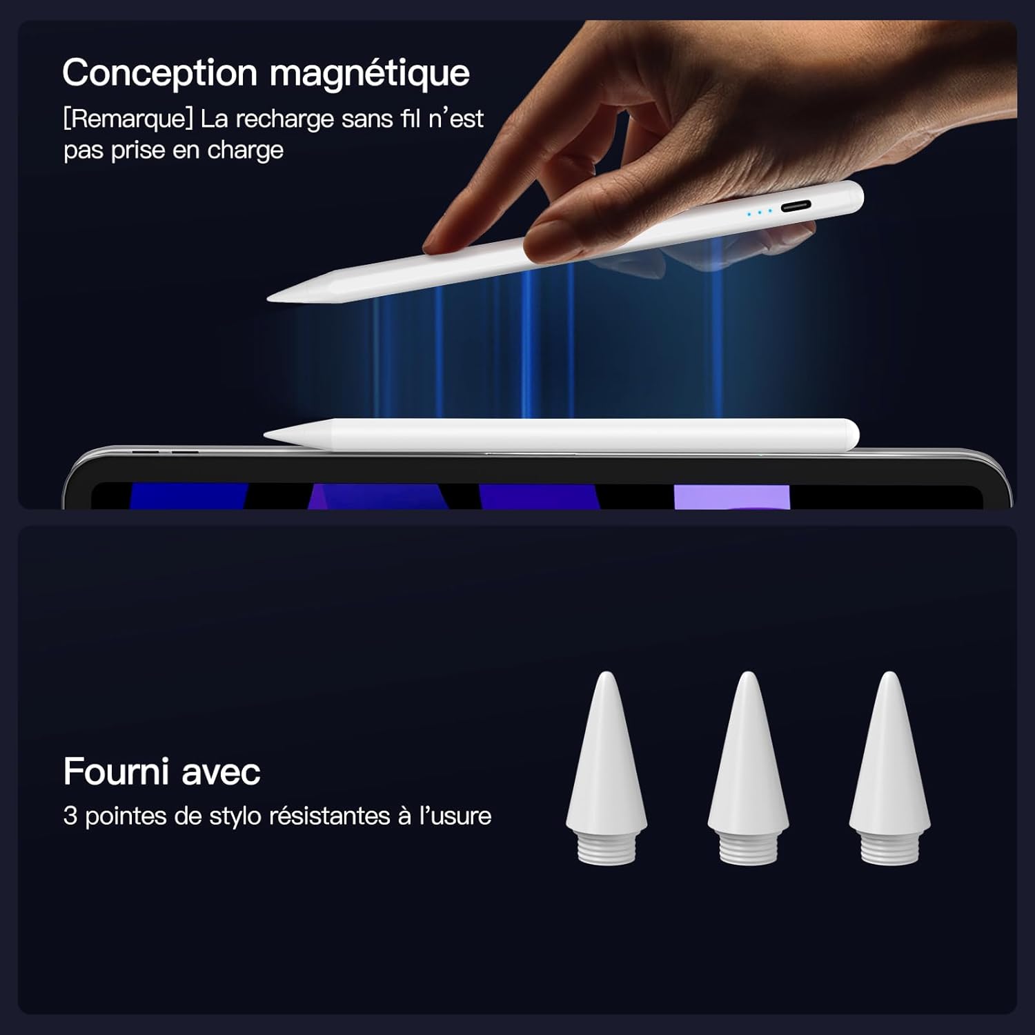 Thumbnail 4 de Stylet KINGONE charge rapide pour iPad 📱