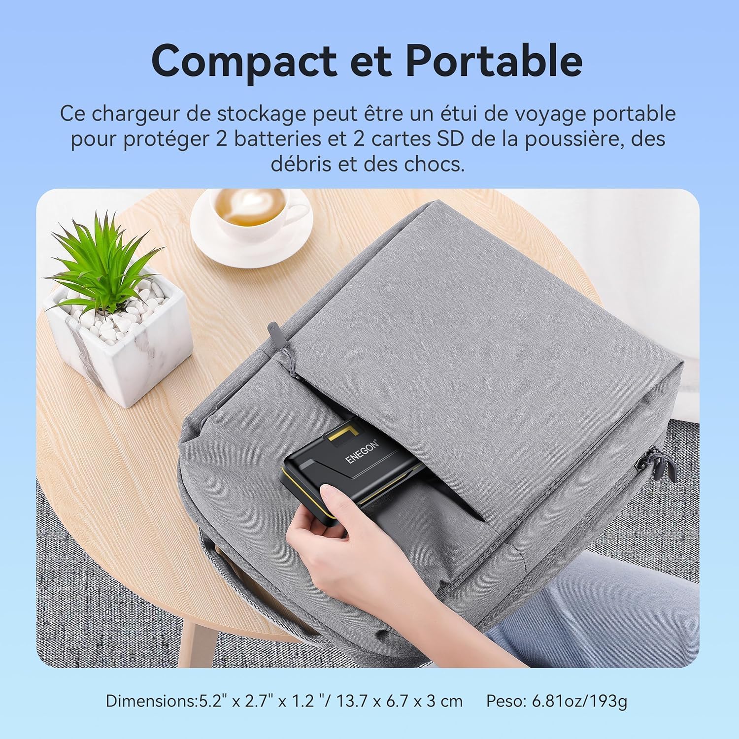 Thumbnail 6 de ENEGON NP-FW50 chargeur 20W double