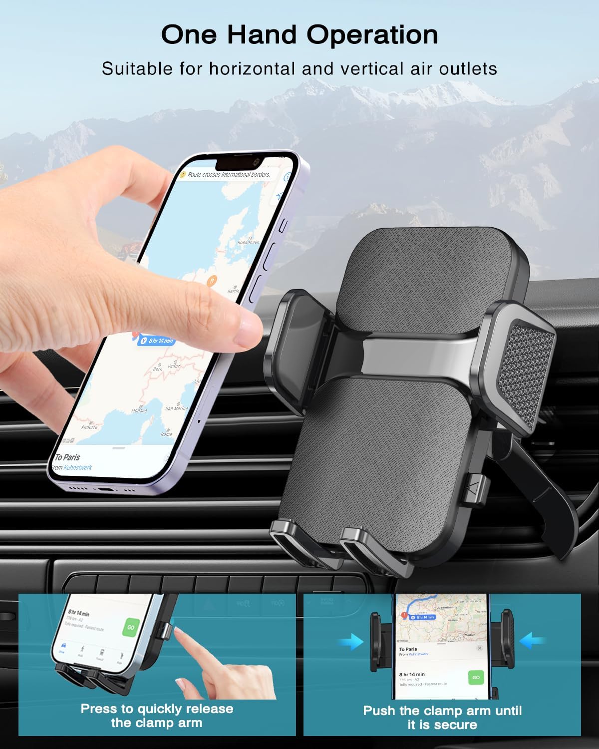 Detalle 2 de Hoppac Car Phone Holder 360° rotation