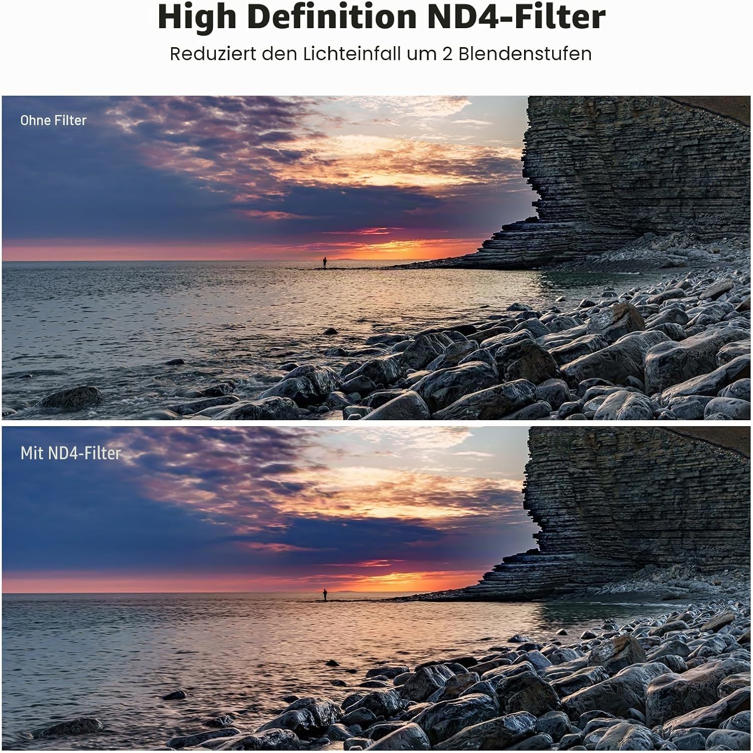 Thumbnail 5 de NEEWER 46mm UV/CPL/ND Objektivfilter-Set mit Hartschalenkoffer – Vielseitige Filterlösung für 46mm Objektive