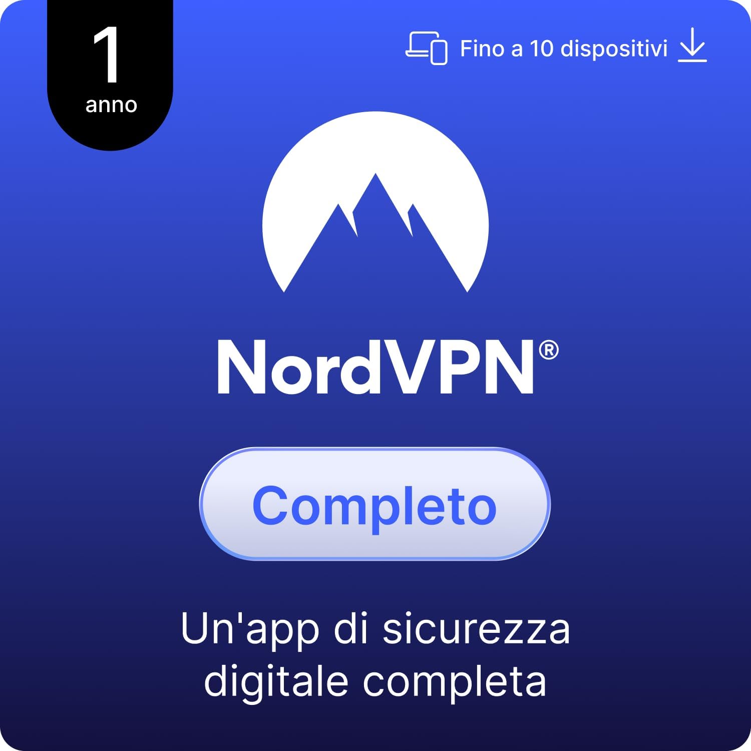 NordVPN Completo 1-Anno: protezione avanzata, gestione password e cloud criptato