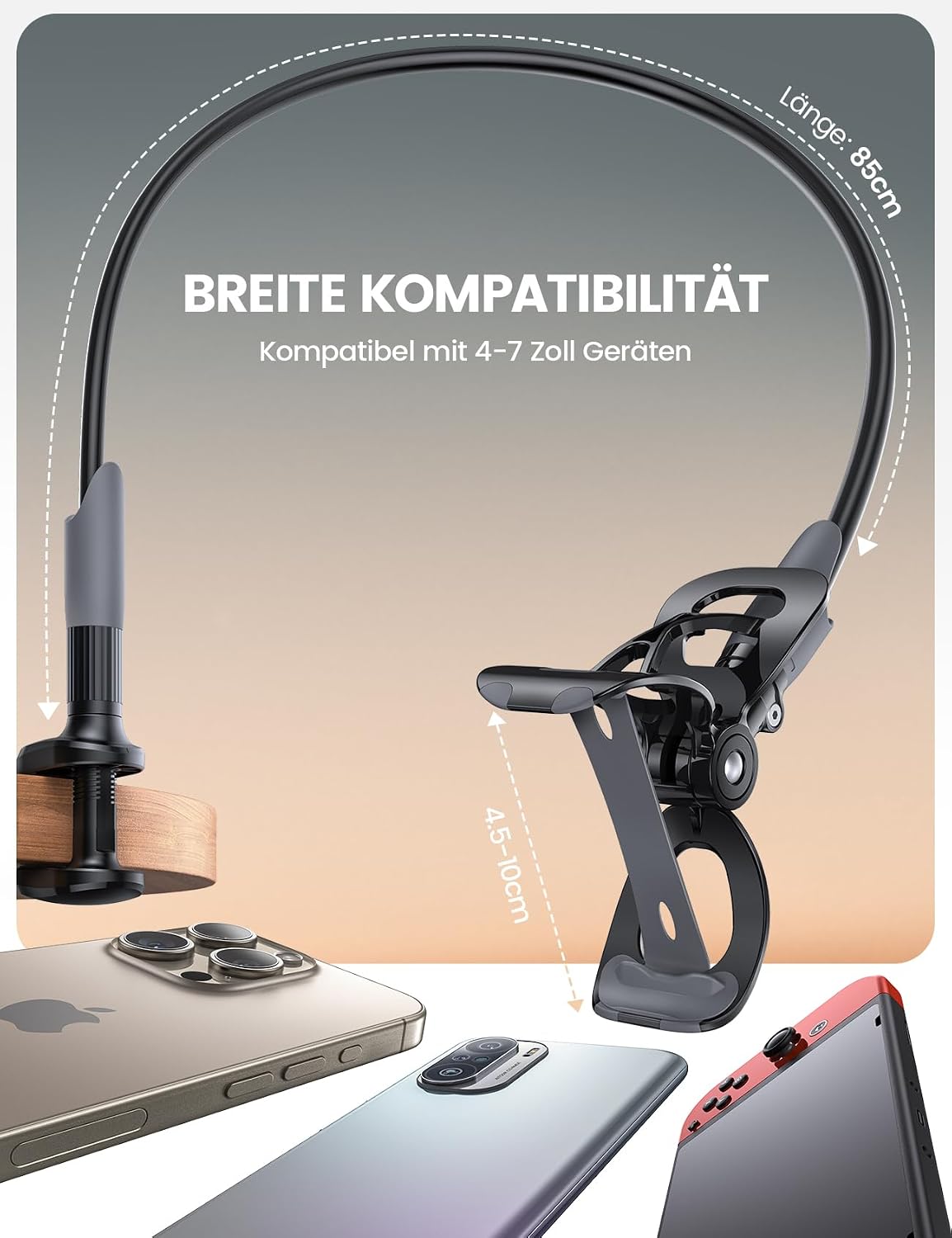 Thumbnail 4 de Lamicall Handy Halter Bett 850 mm