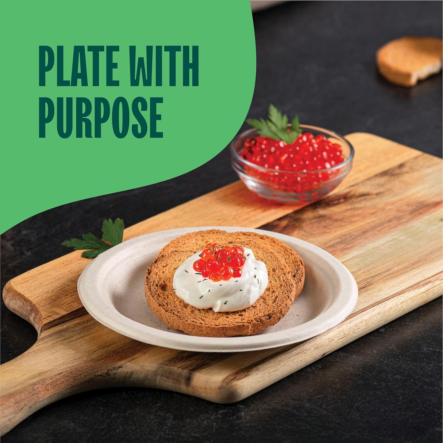 Thumbnail 2 de Compostable Paper Plates 7 Inch 125-Pack 🍽