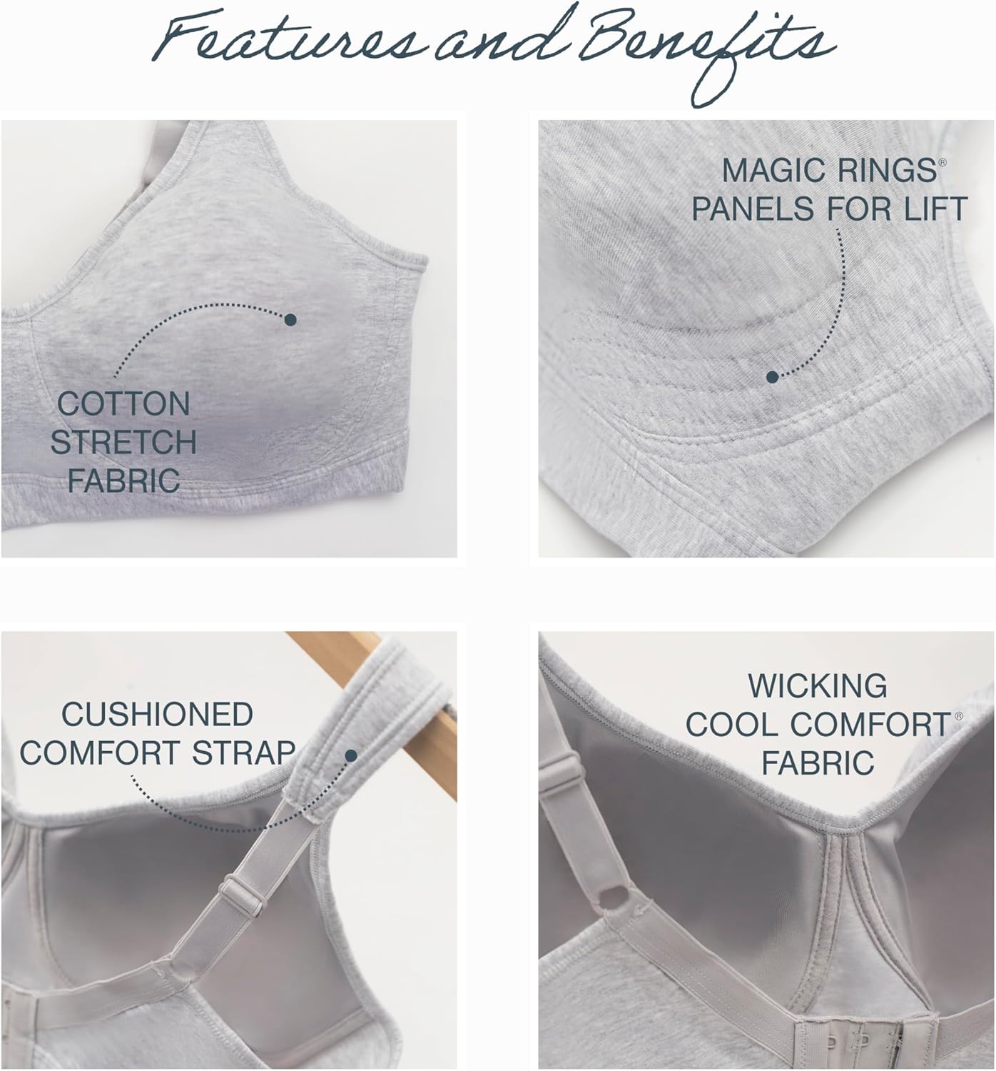 Detalle 2 de Playtex Wireless Bra 18-Hour Ultimate Lift
