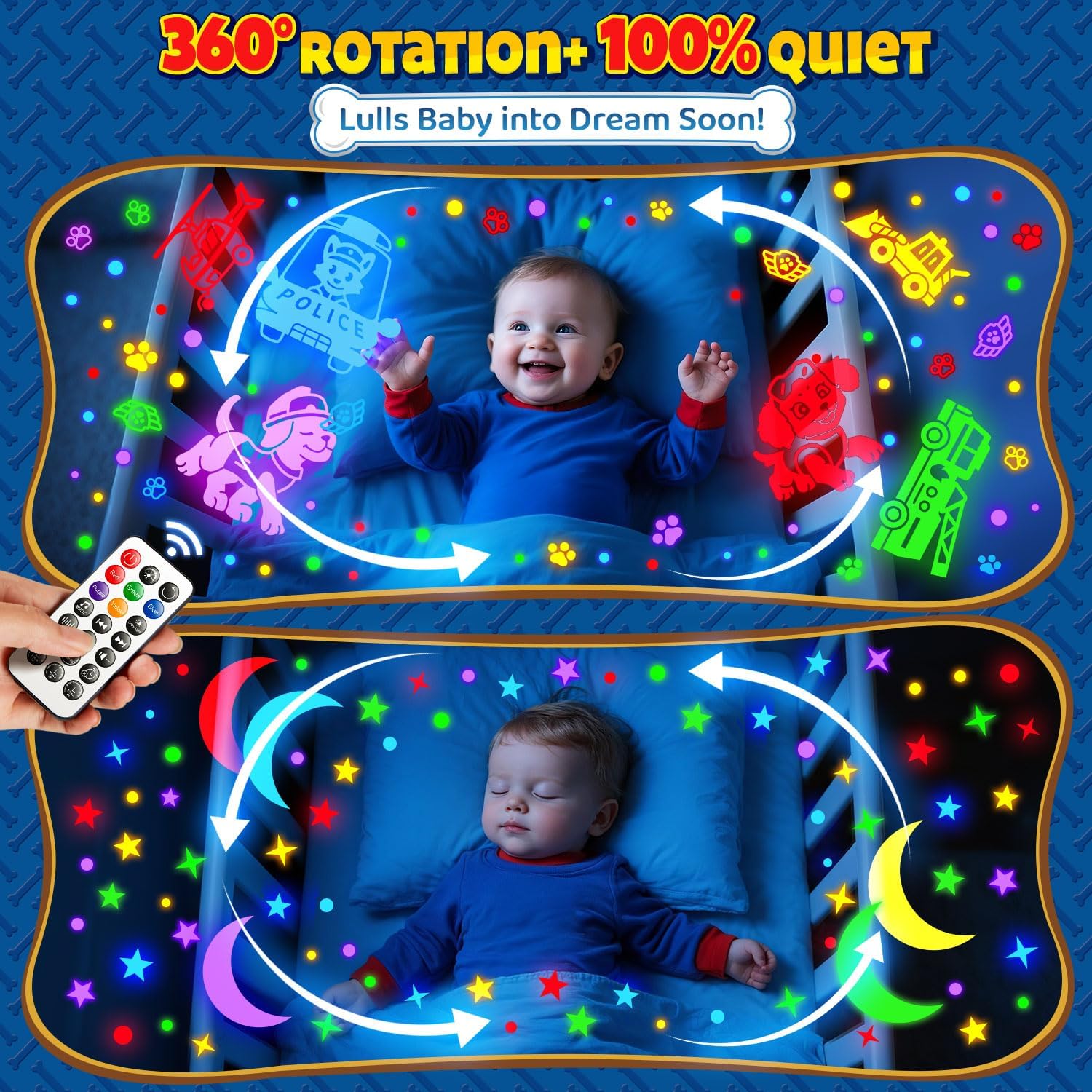 Thumbnail 5 de Kids Toys Puppy Projector 31‑Colour Night Light