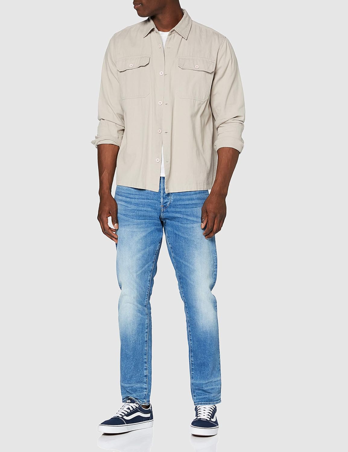 Detalle de G-Star Herren Jeans 3301 Regular Tapered – zeitloser Stil, klare Passform
