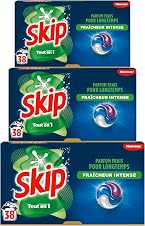 Detalle de Skip Lessive Fresh Clean 3 en 1, 114 lavages ⚙