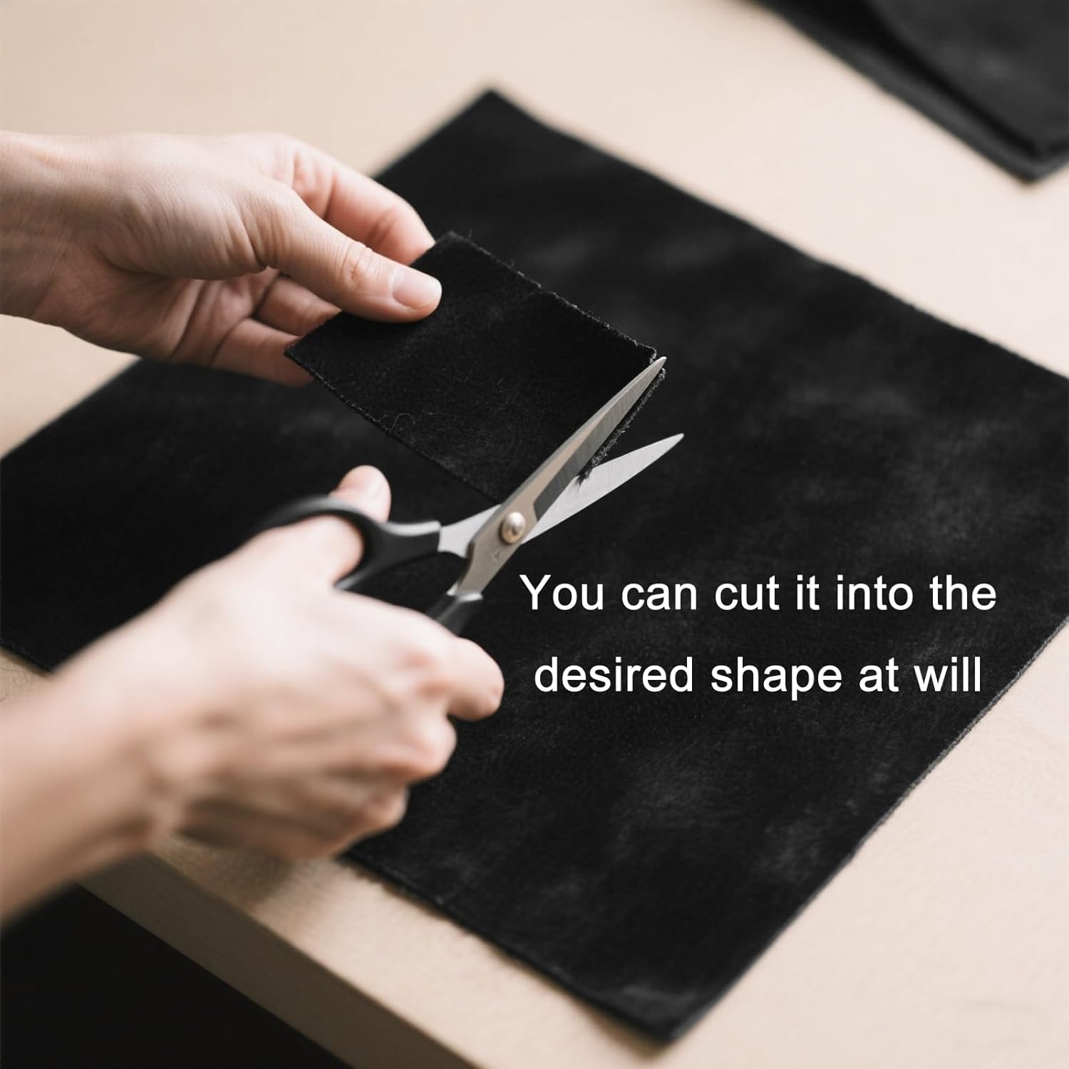 Thumbnail 3 de Y.A. LOTUS Black Microfiber Fabric Self-Adhesive Suede-Look Stretch Film (39.37in x 78.74in)