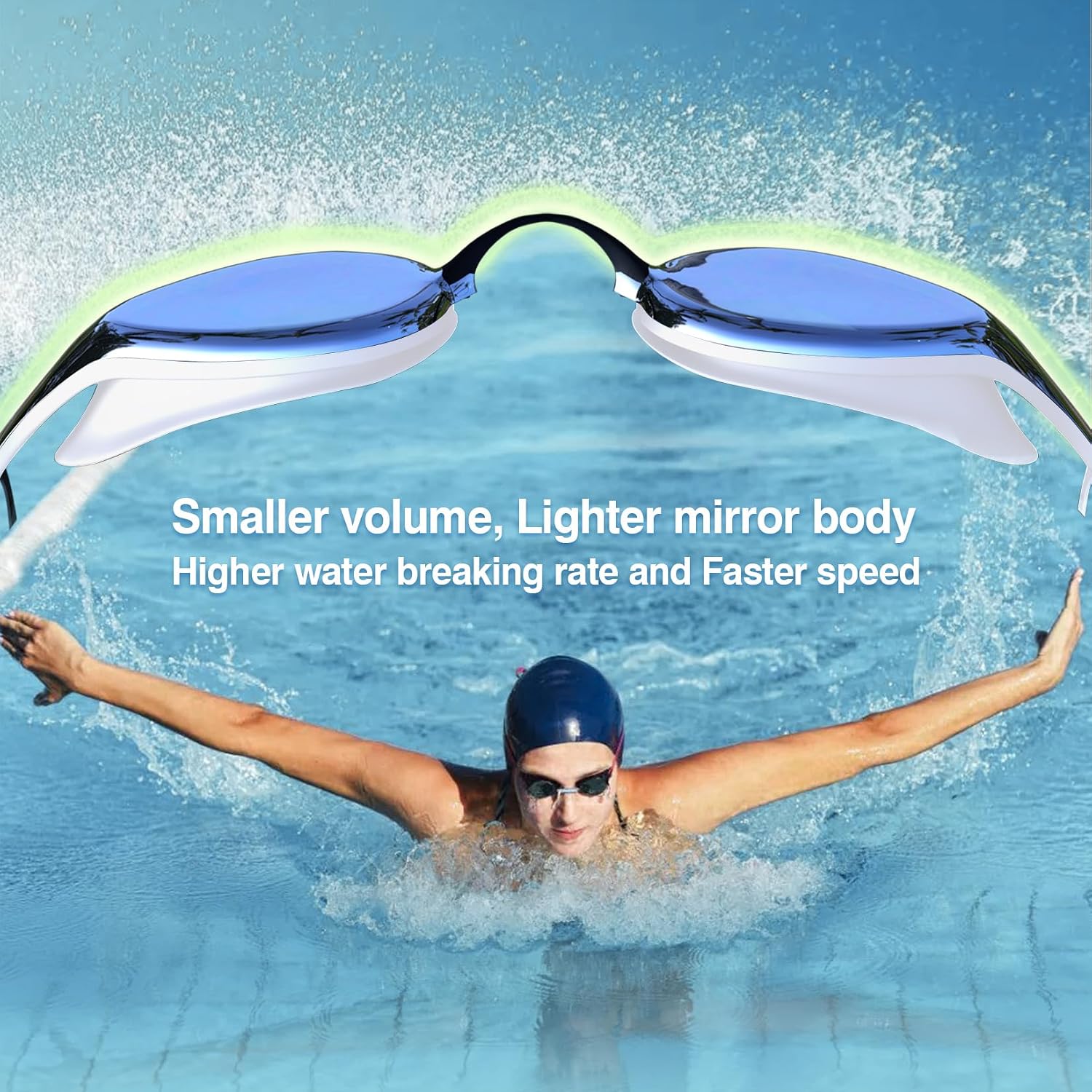 Thumbnail 3 de Dizokizo Swimming Goggles: No Leaking, Anti-Fog, UV Protection