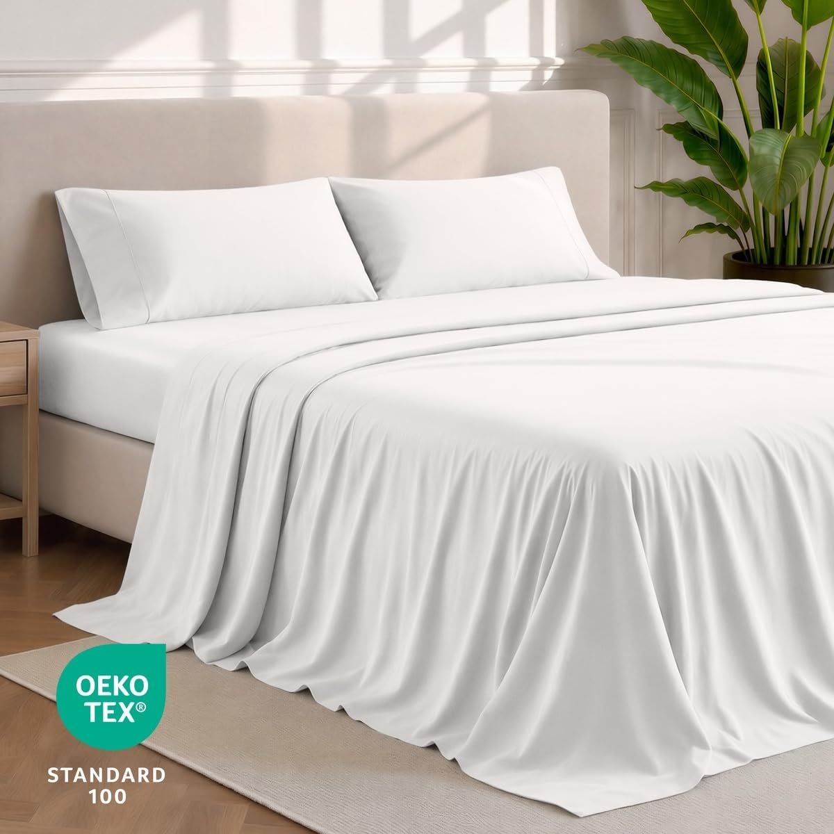 Detalle 1 de Bare Home Queen Sheet Set 1800 Ultra-Soft