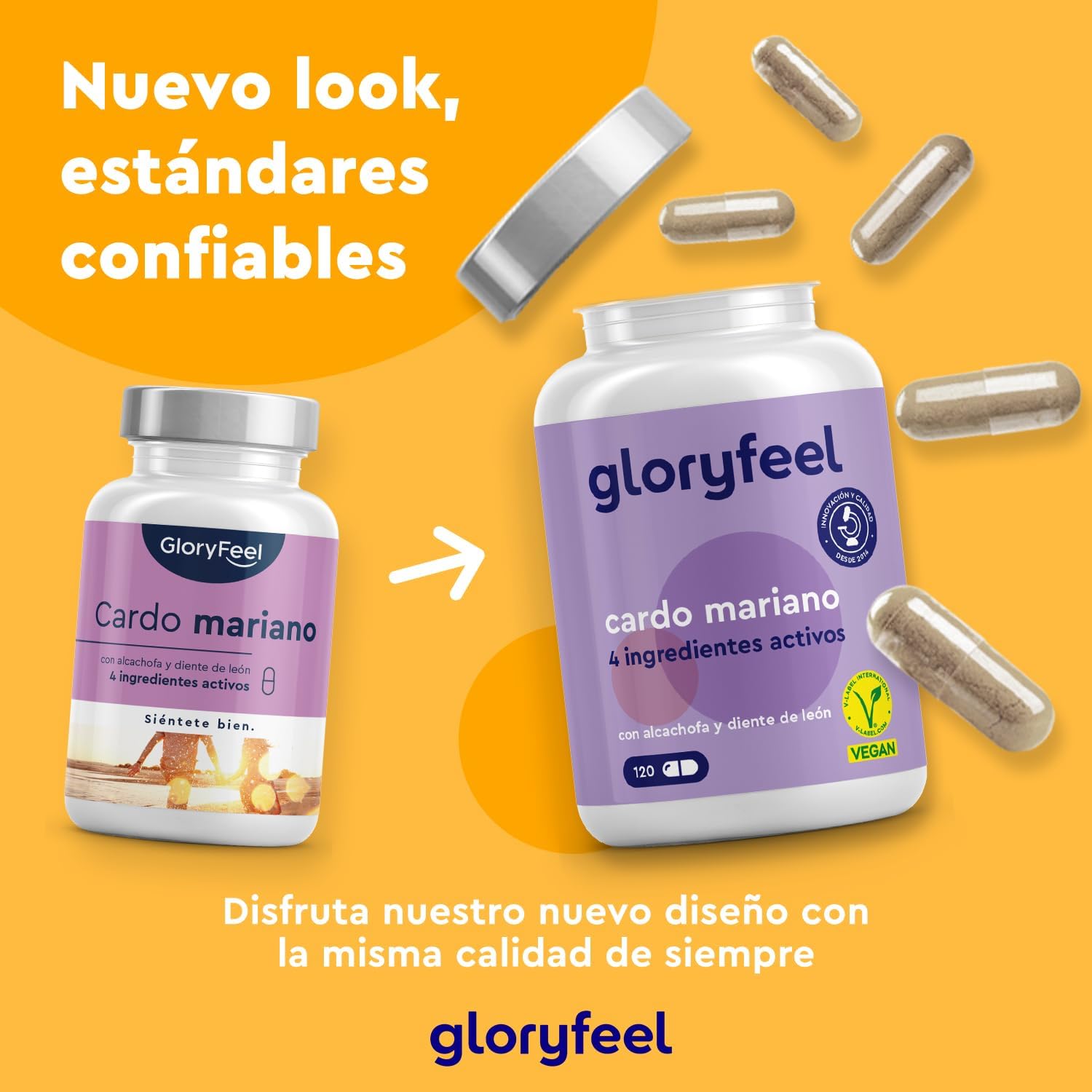 Detalle 2 de Cardo Mariano 500mg 120 cápsulas veganas