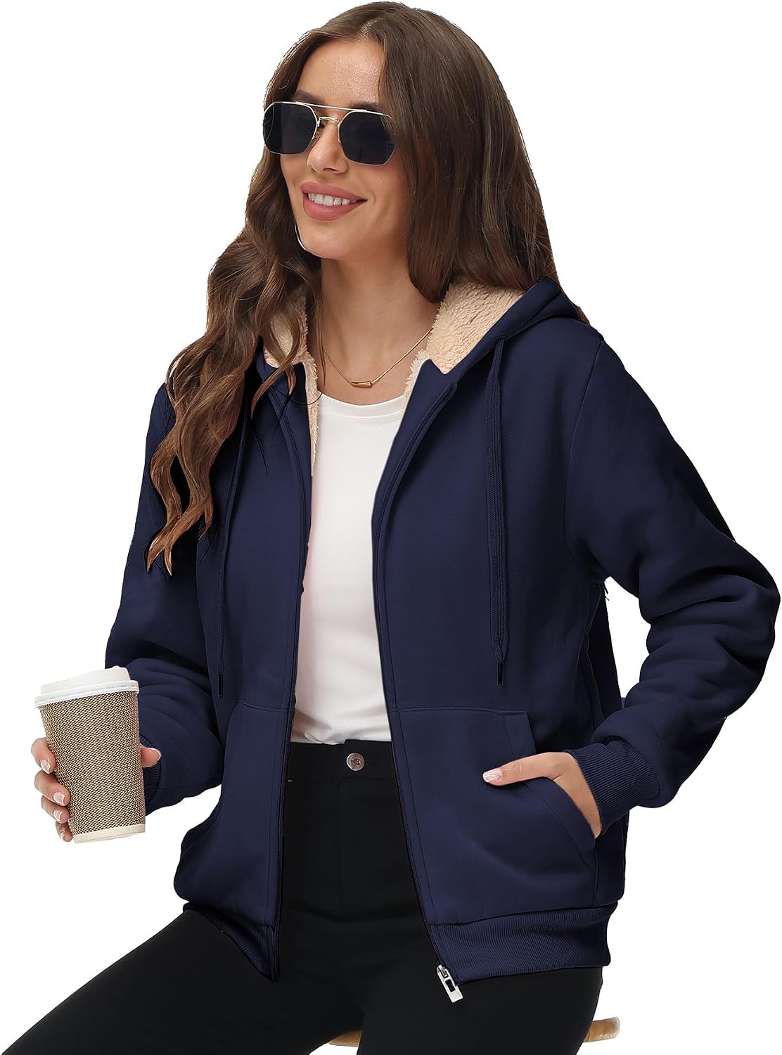 Detalle 2 de GEEK LIGHTING Women's Sherpa-Lined Hoodie