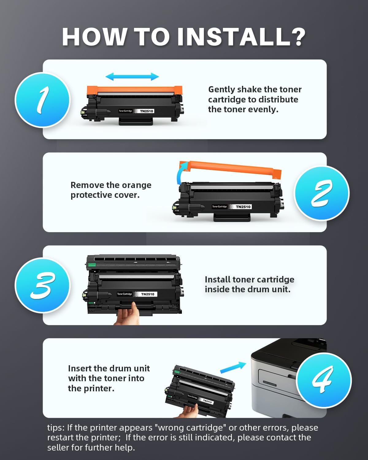 Thumbnail 6 de INK4U TN2510 Cartuccia toner 1200 pagine 🖨