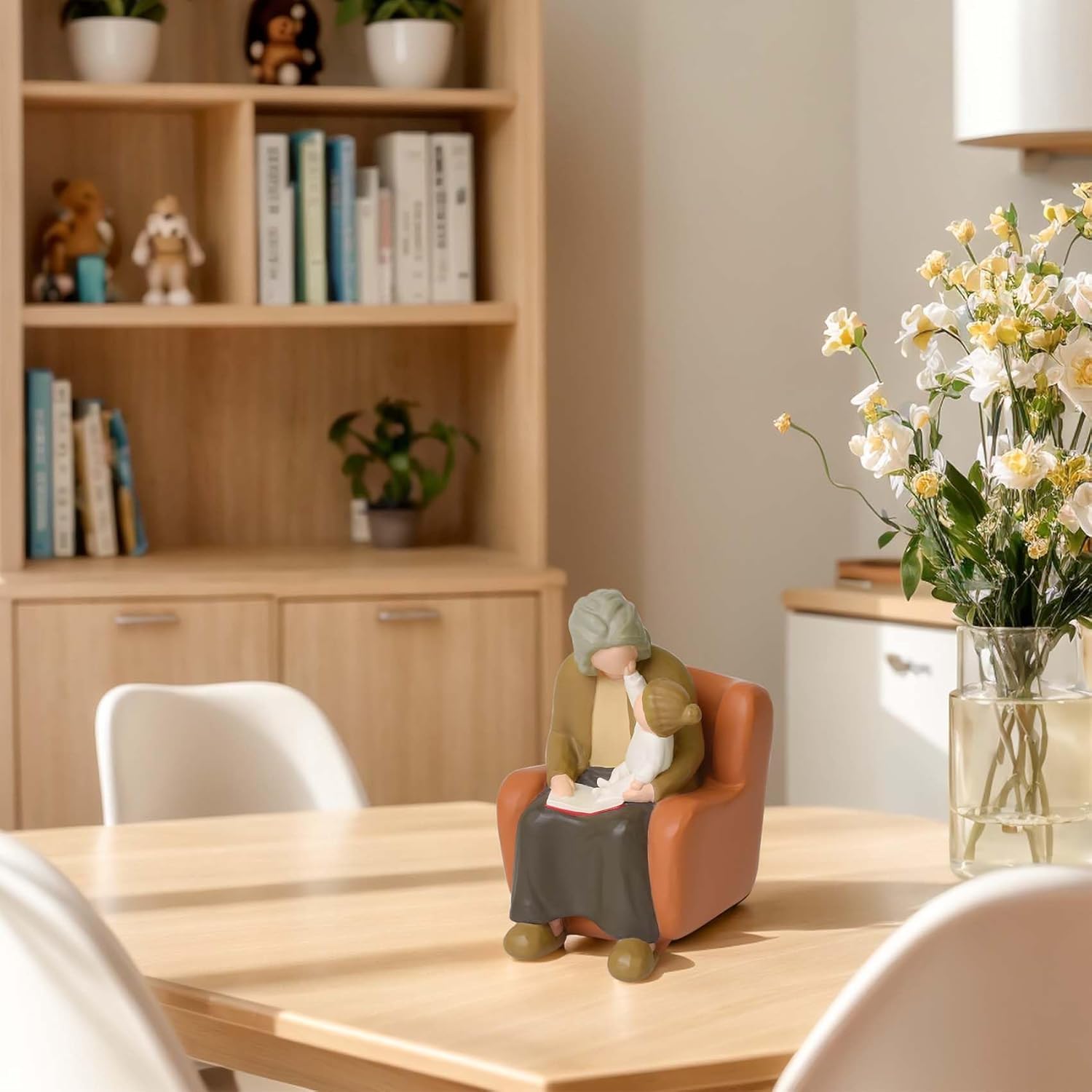 Detalle de Lnrkai Oma Geschenk – handbemalte Resin-Dekofigur für Oma