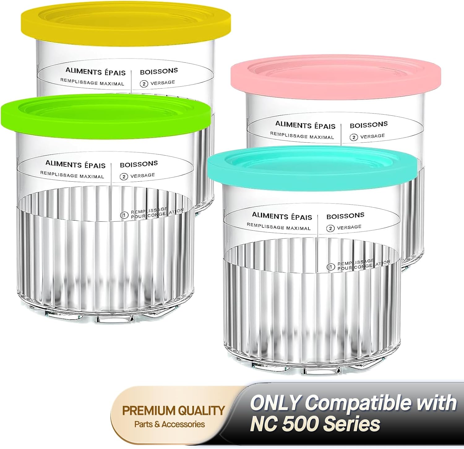 Detalle 2 de Ninja Creami NC299AMZ 16 oz Pint Containers 🍨