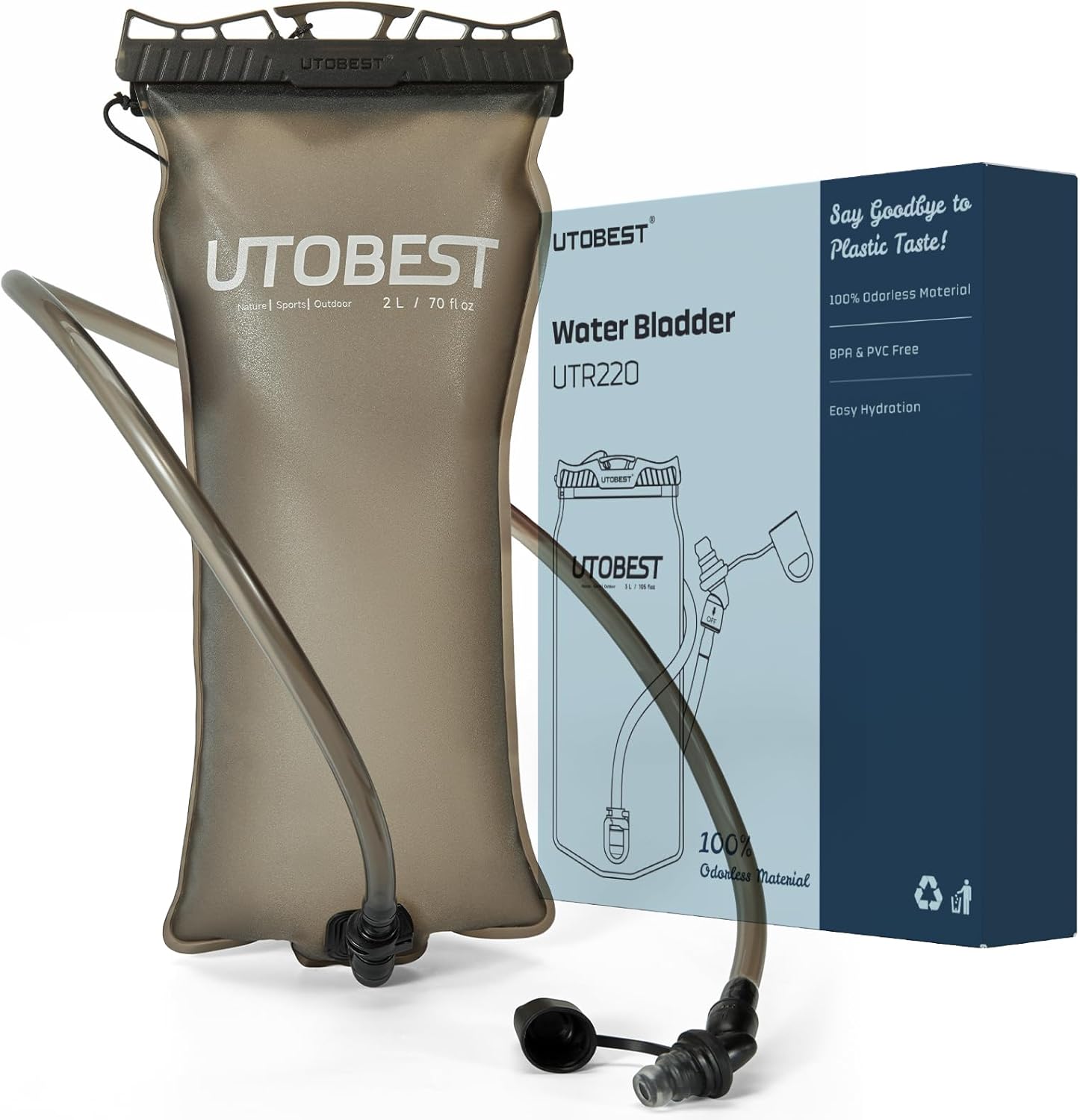 Thumbnail 6 de UTOBEST Water Bladder 2L/3L – Odorless PE+EVA Hydration Bladder, Leak-Proof 2 & 3 L Reservoir