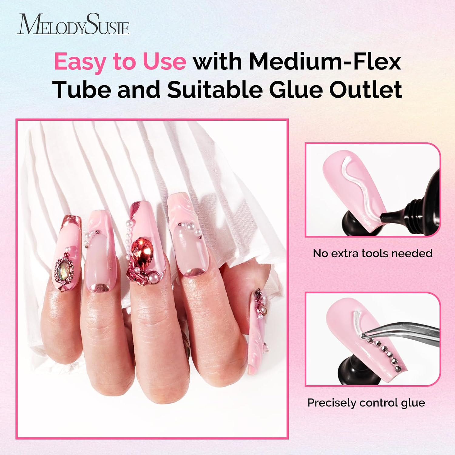 Detalle de MelodySusie Nail Art Glue Gel 60g