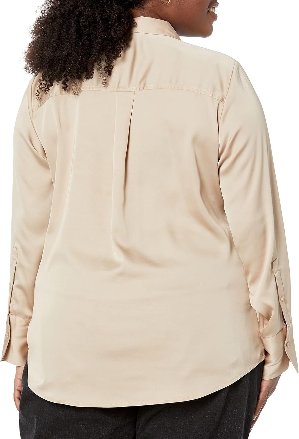 Thumbnail 5 de Amazon Essentials Damen Satinbluse Regular-Fit mit Knopfleiste – In Übergröße erhältlich