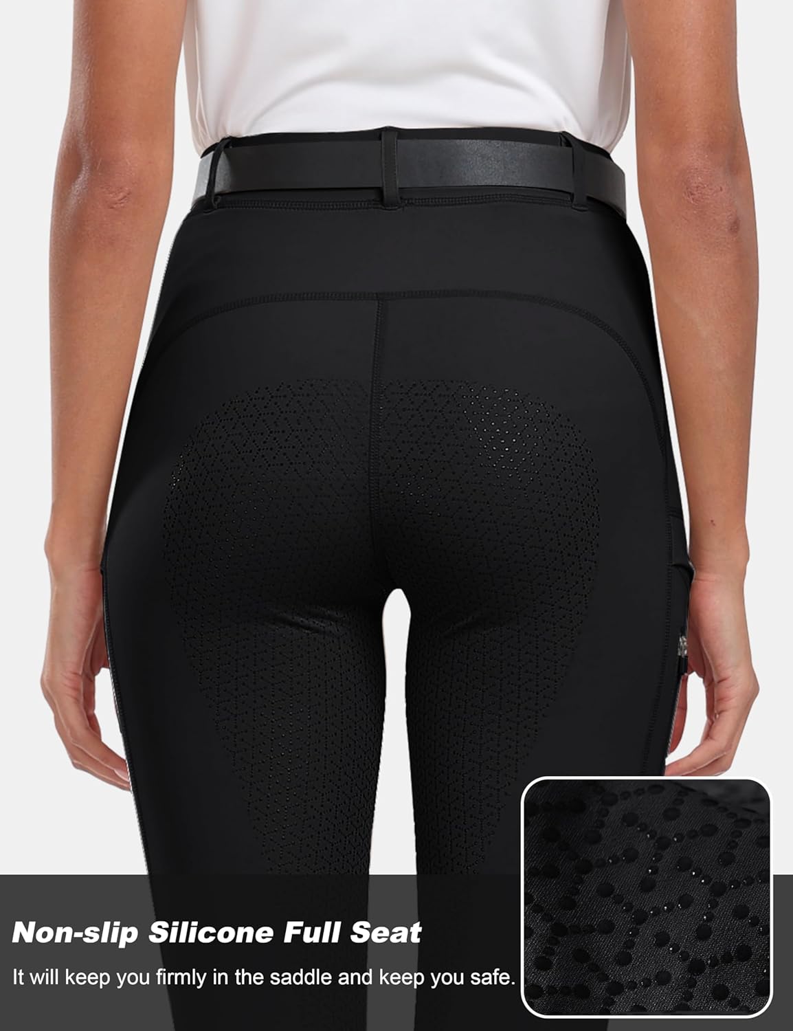 Thumbnail 3 de MoFiz Women’s Silicone Full Seat Horse Riding Pants with Zip Pockets